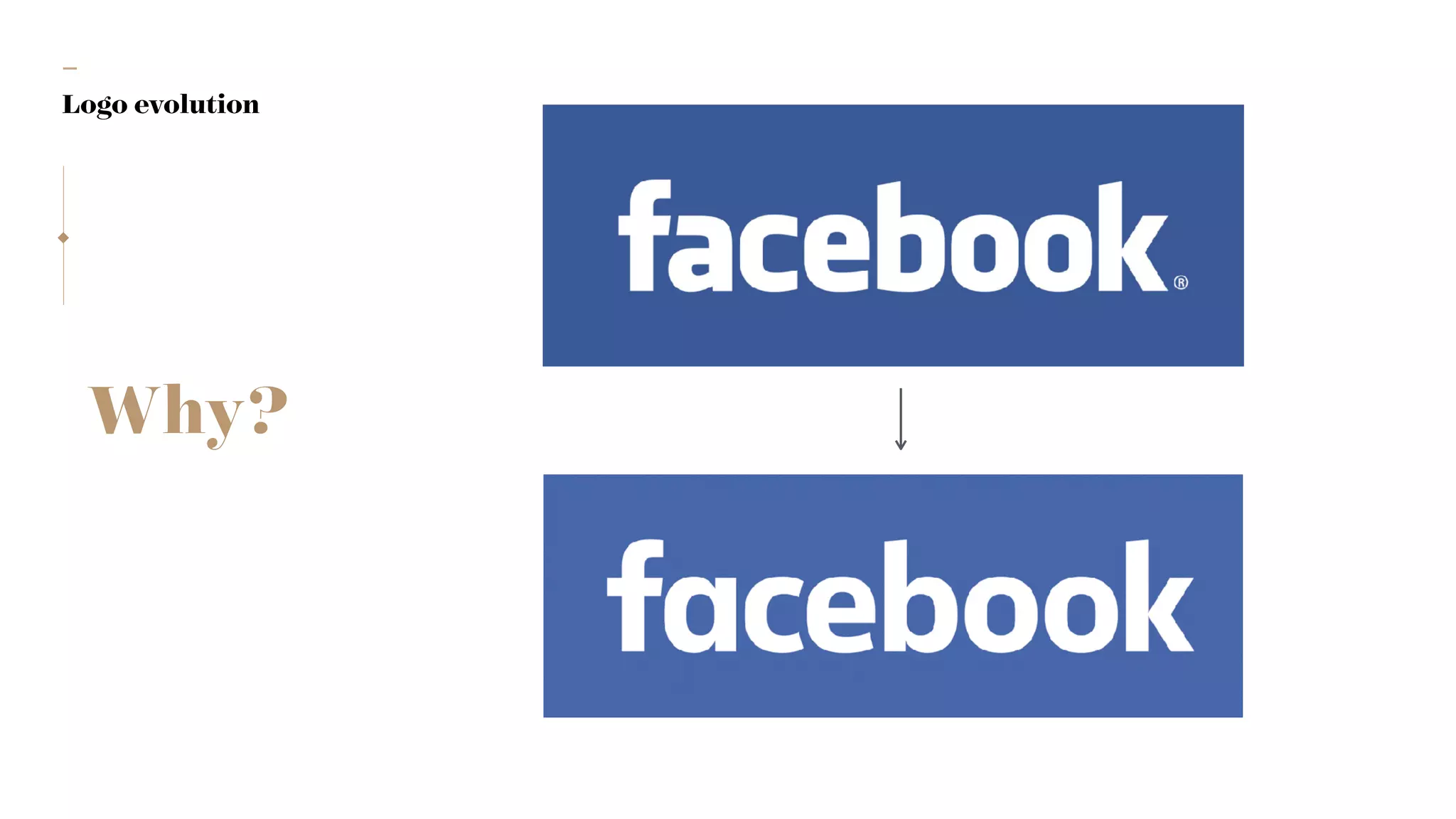 —
Logo evolution
Why?
 