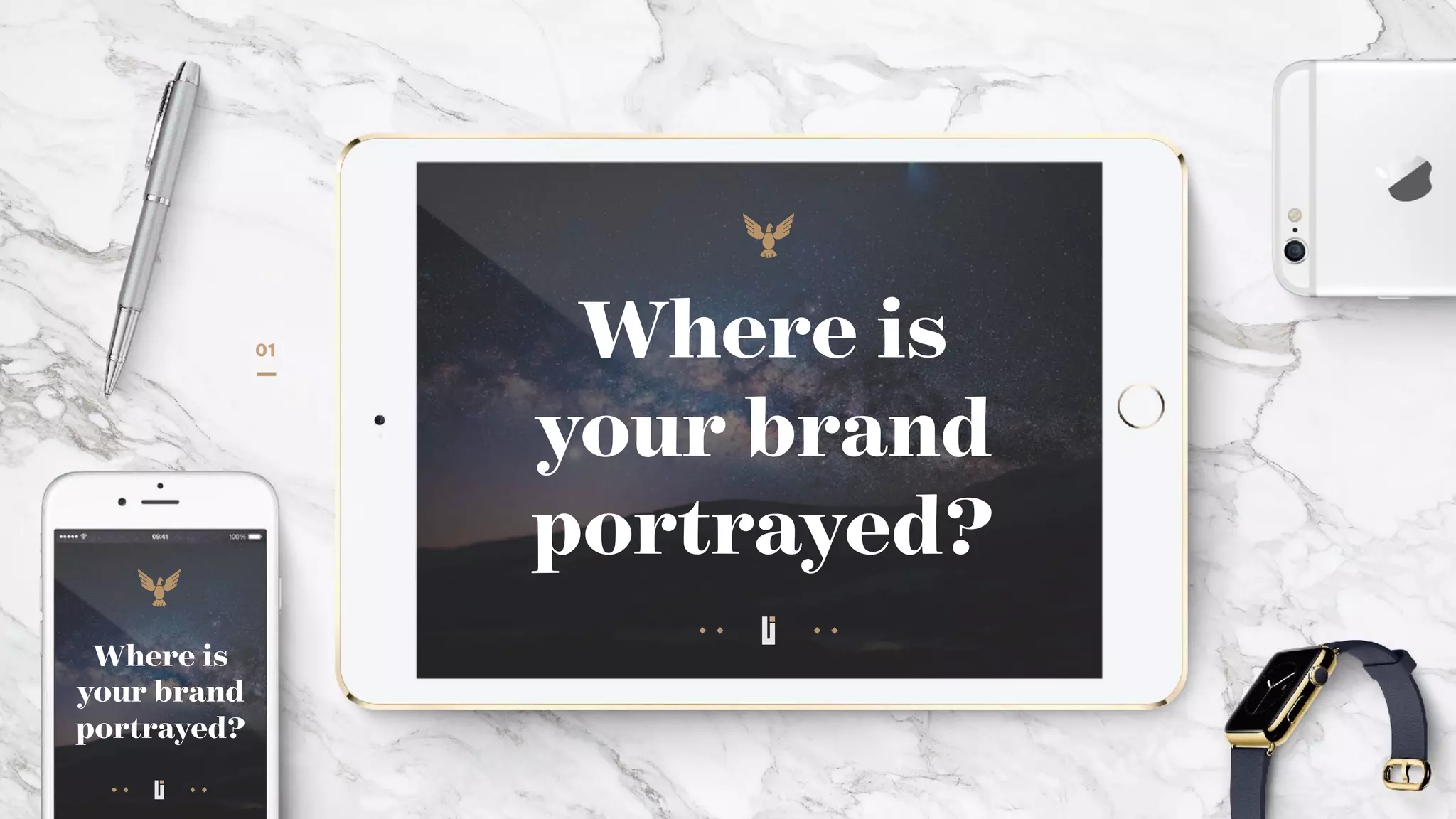 Where is
your brand
portrayed?
Where is
your brand
portrayed?
01
 