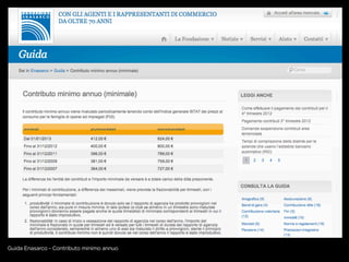 Guida Enasarco - Contributo minimo annuo
 