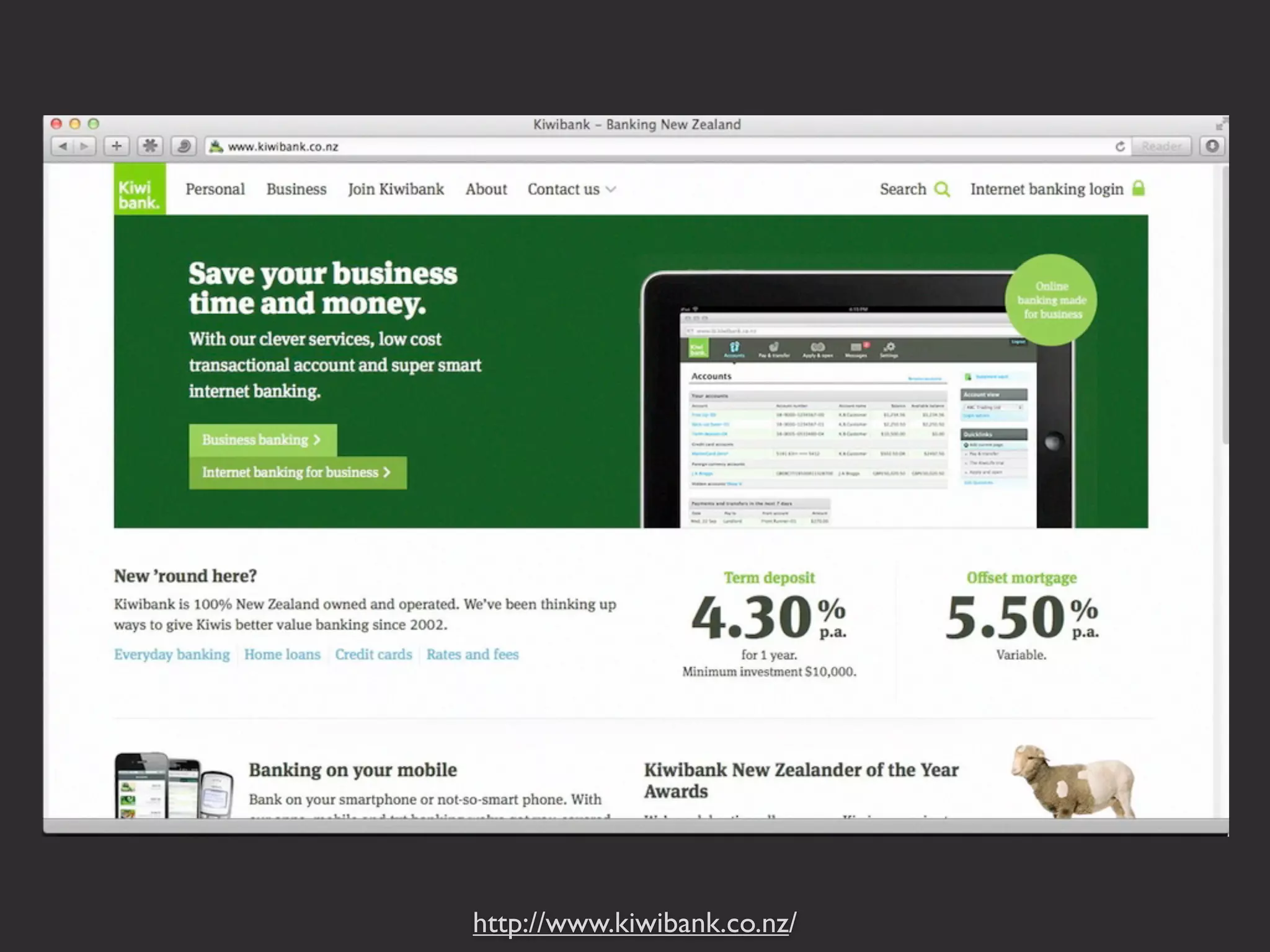 http://www.kiwibank.co.nz/ 
 