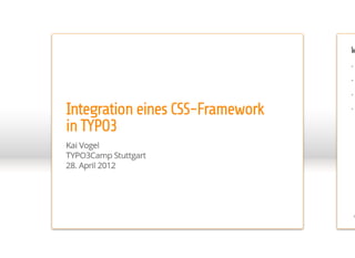 Integration eines responsive CSS-Framework in TYPO3