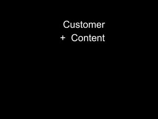 Customer
+ Content
 