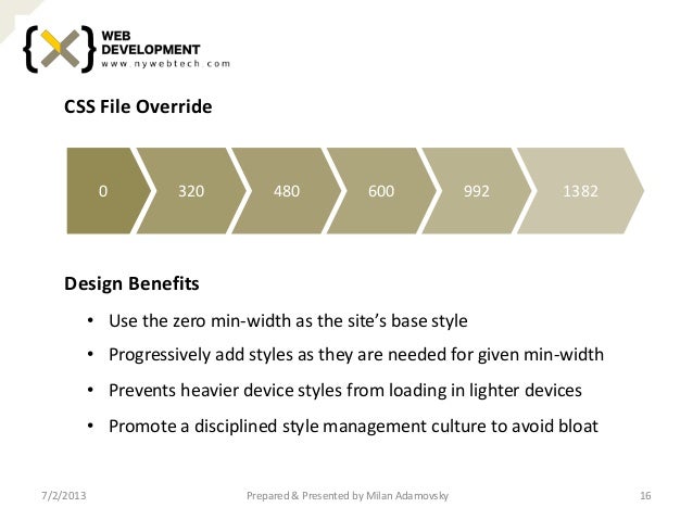 Responsive & Adaptive Web Design