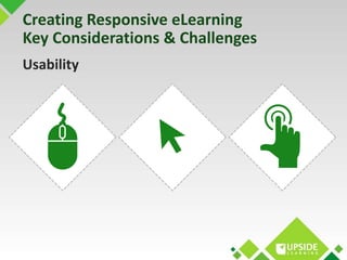 Creating Responsive eLearning 
Key Considerations & Challenges 
Usability 
 