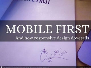 Responsive Design and Mobile First