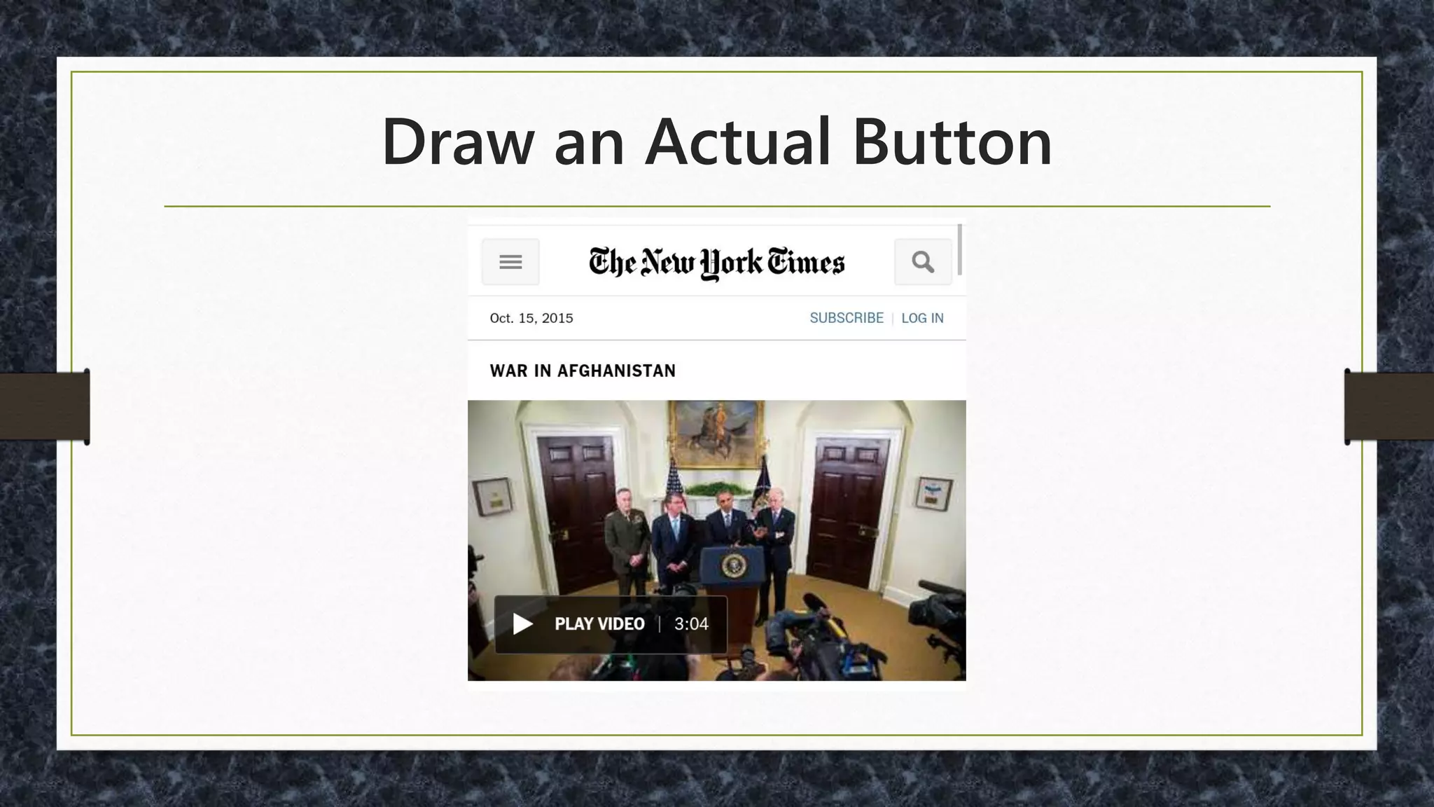 Hamburger Menu “Onboarding”
 