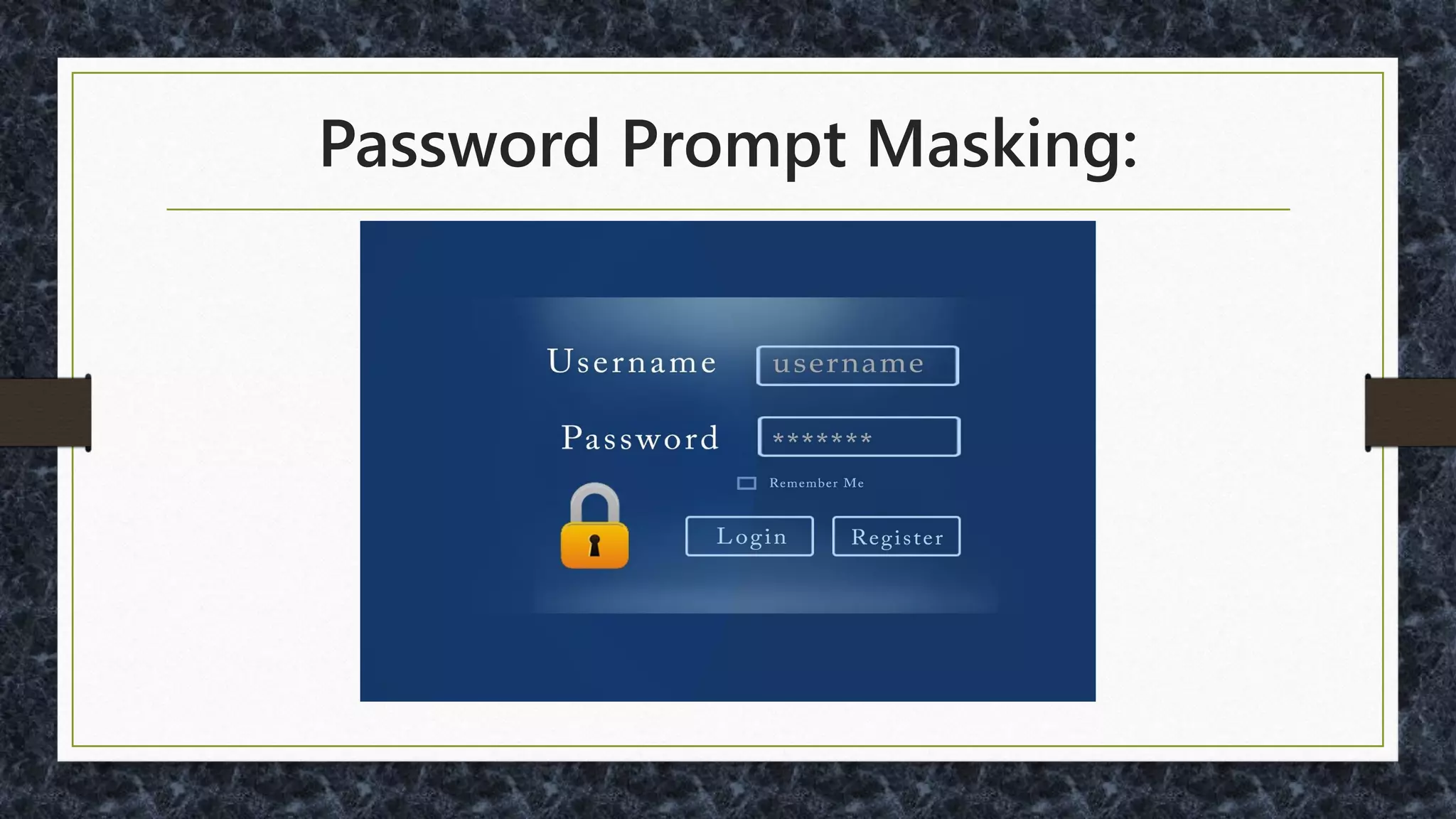 Social Network Signup / Login
• Reduce Typing
• Google: https://developers.google.com/identity/
• Facebook:
https://developers.facebook.com/docs/facebook-login
• Yahoo!: https://developer.yahoo.com/openid/
• OpenID: http://openid.net/
 