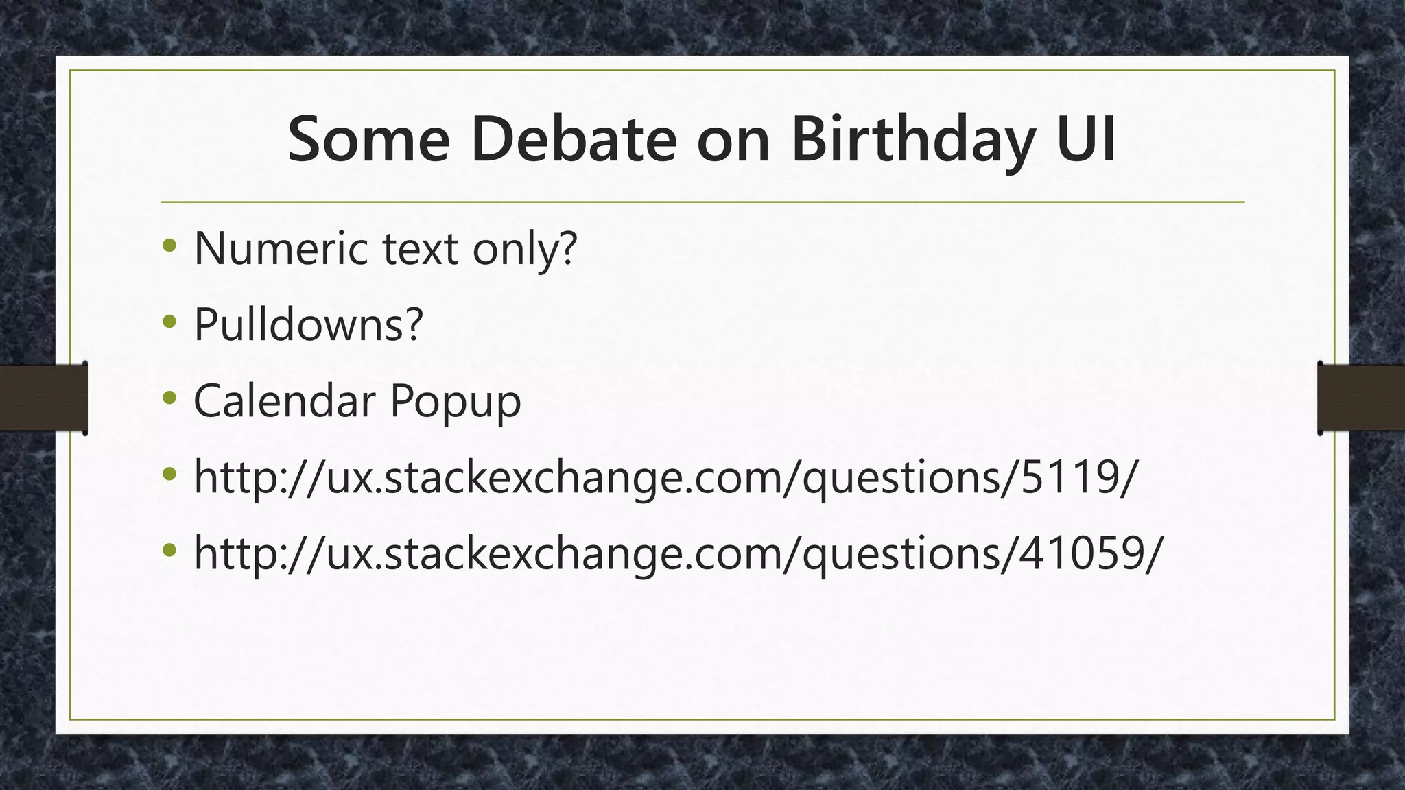No Huge Menus - Or Help Navigate
 