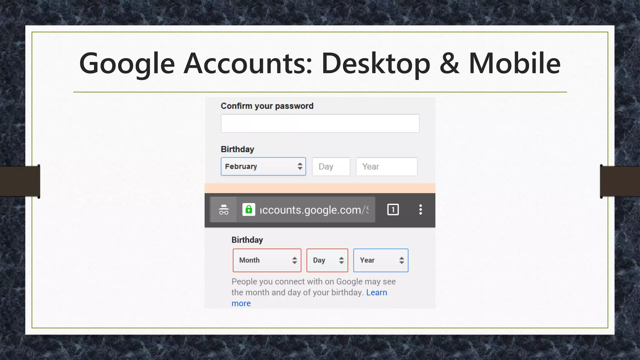 Birthdays – A Better Way?
https://designnotes.blog.gov.uk/2013/12/05/asking-for-a-date-of-birth/
 