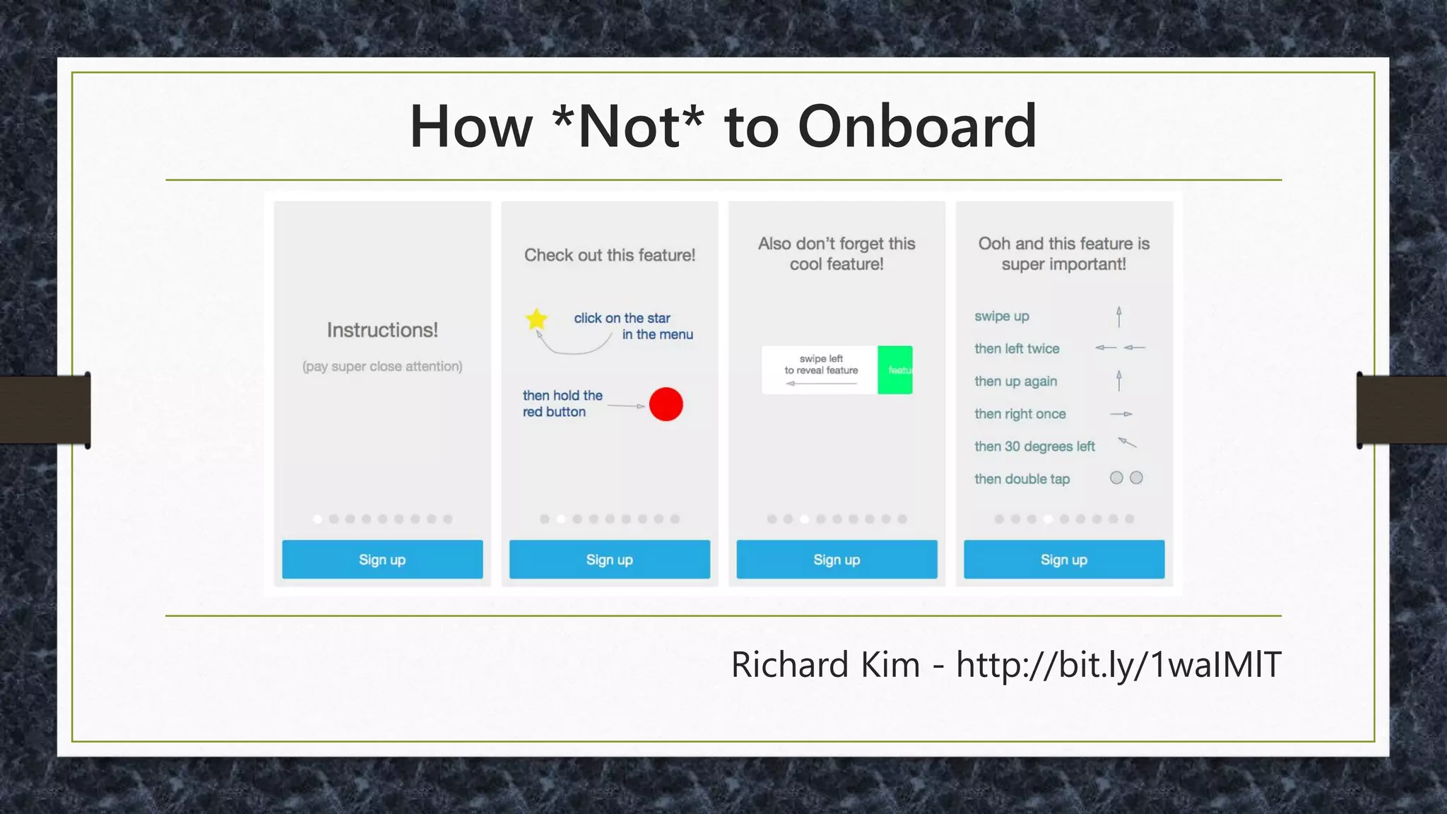 Perceived Affordance
• "Does the user perceive that clicking on that
location is a meaningful, useful action to
perform?"
http://www.jnd.org/dn.mss/affordances_and.html
 