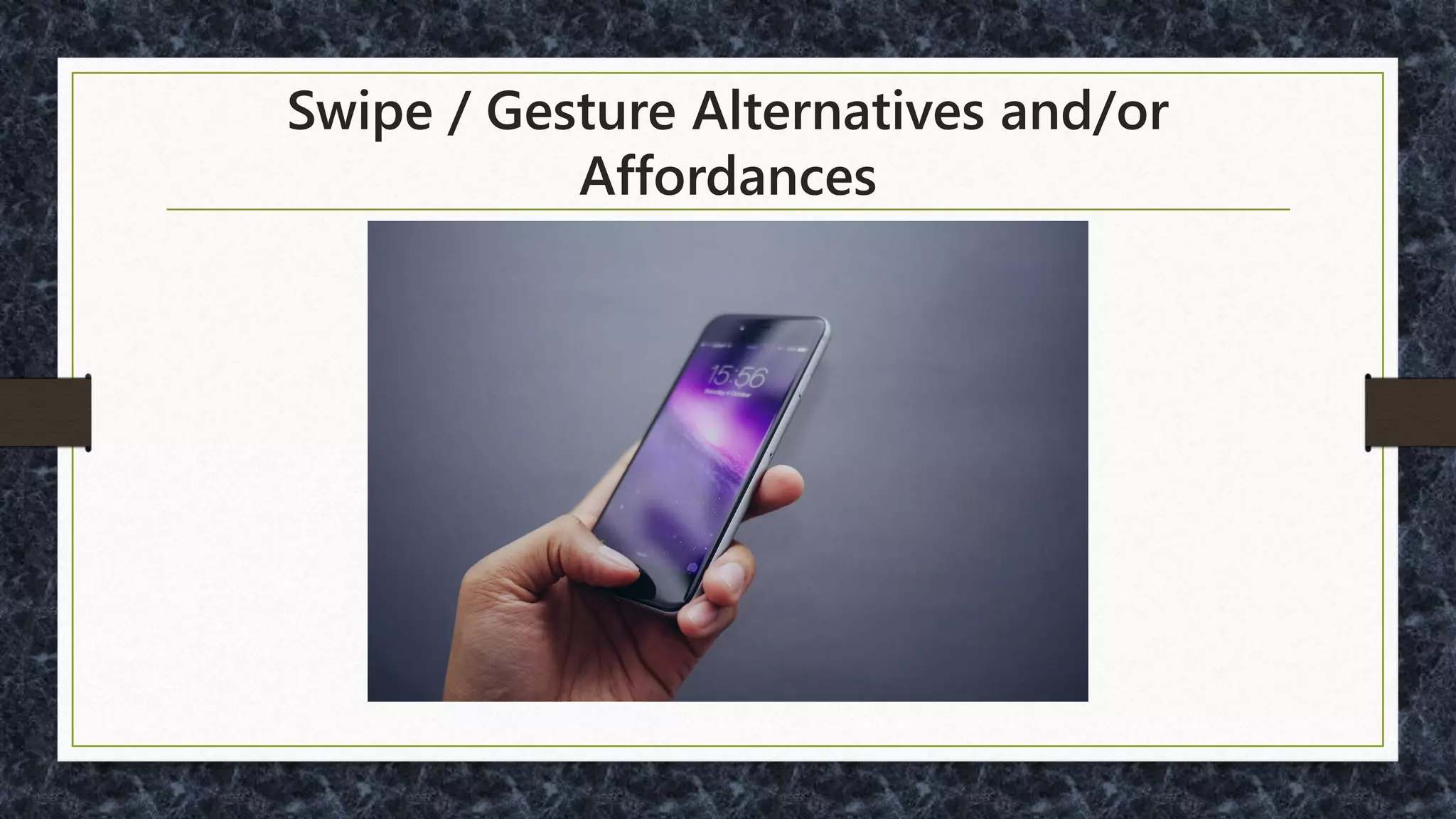 Make Navigation Easier
 