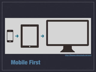 Mobile First
http://themes.elmastudio.de/nori/
 