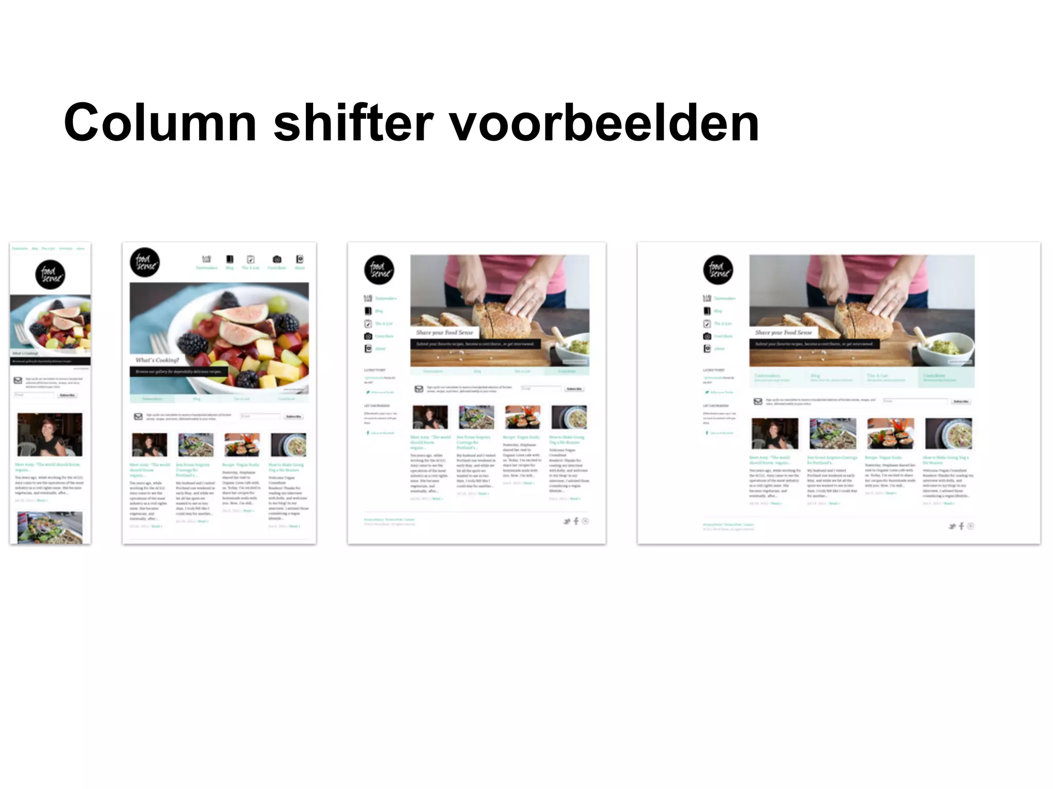 Column shifter voorbeelden
 