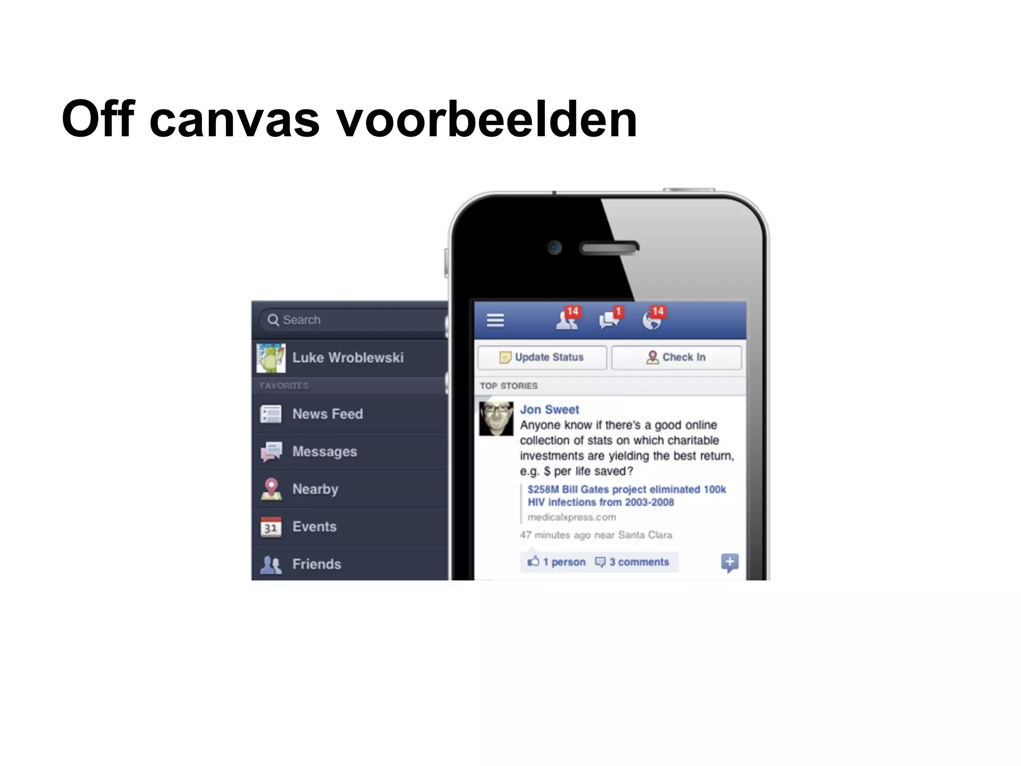 Off canvas voorbeelden
 