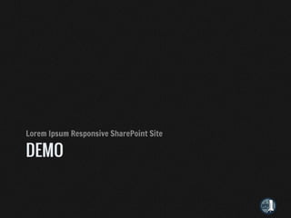 Lorem Ipsum Responsive SharePoint Site
 