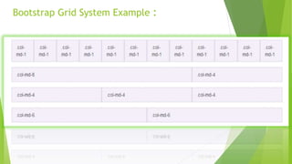 Bootstrap Grid System Example :
 