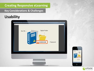 Usability
Creating Responsive eLearning
Key Considerations & Challenges
 
