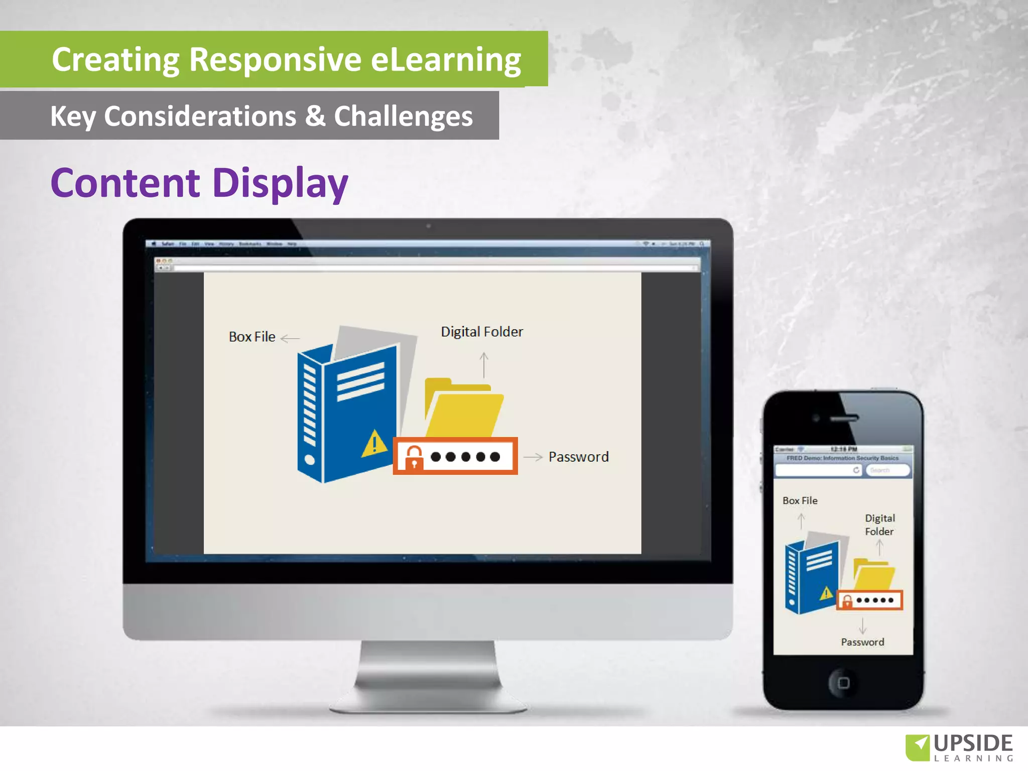 Creating Responsive eLearning
Key Considerations & Challenges
Content Display
 