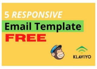 5 Responsive Email Template Design for Free!