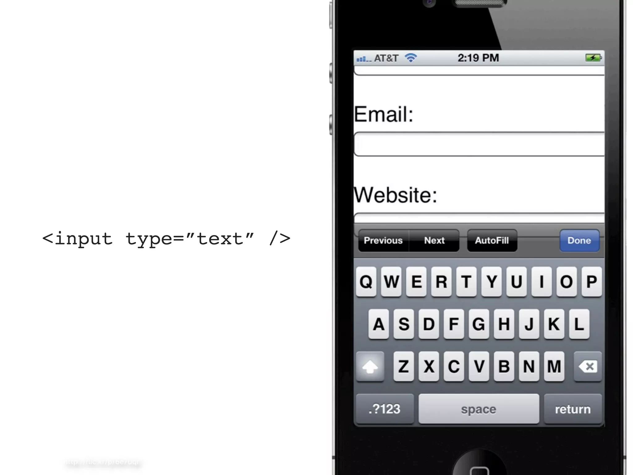 <input type=”text” /> http://ﬂic.kr/p/6e7uqr 