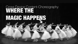 KPS digital GmbH, ein Unternehmen der KPS AG
WHERE THE  
MAGIC HAPPENS
Cross Device Content-Choreography
 