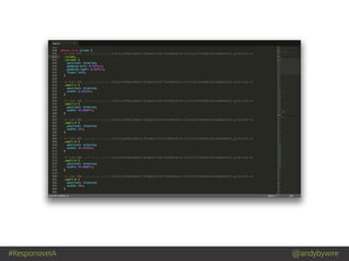 #ResponsiveIA @andybywire
 