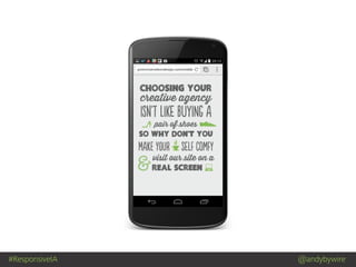 #ResponsiveIA @andybywire
 