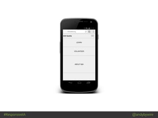 #ResponsiveIA @andybywire
 