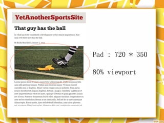 Pad : 720 * 350
80% viewport
 