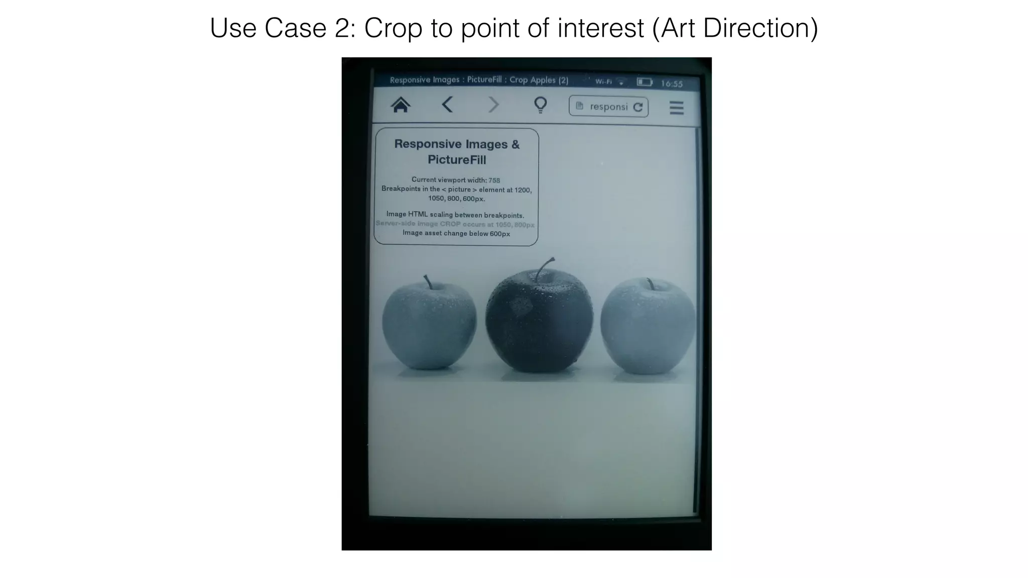 Use Case 2: Crop to point of interest (Art Direction) 
 