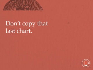 Don’t copy that
last chart.




                  46
 