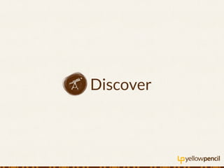 All of the information found during the discovery phase will be complied into a concise document that outlines the search, content,
technical, and creative strategies. This document will act as the project map, keeping all team members in line with a focused strategy.
 