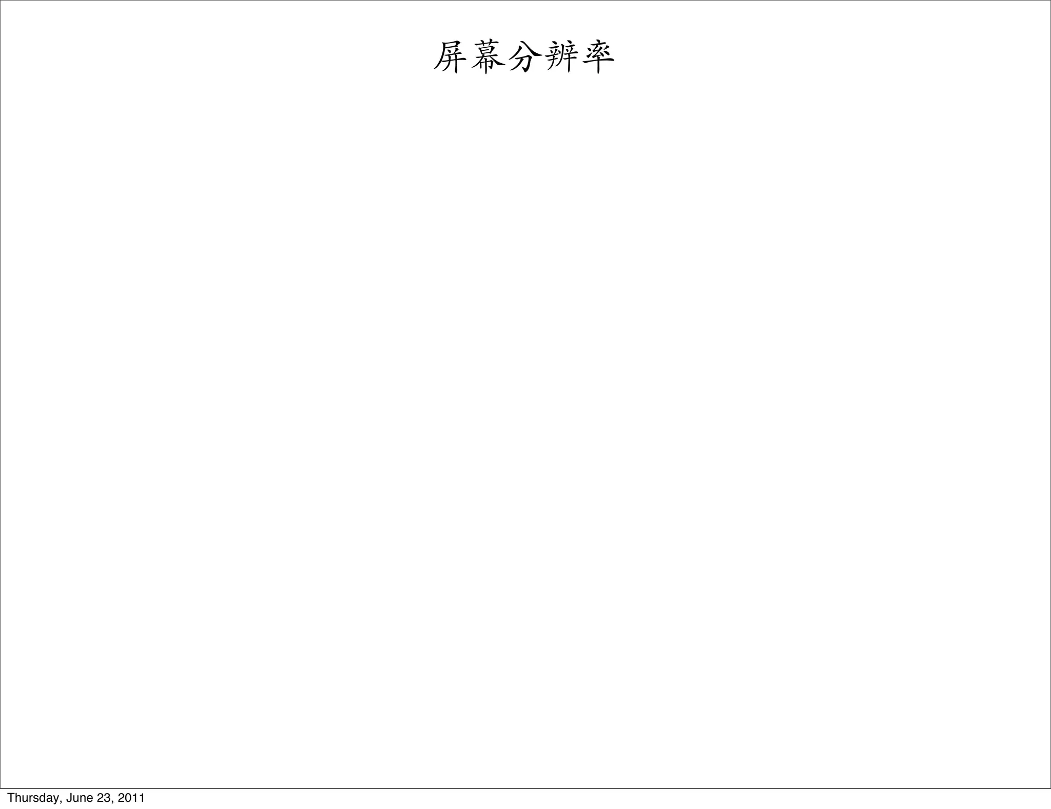 屏幕分辨率




Thursday, June 23, 2011
 