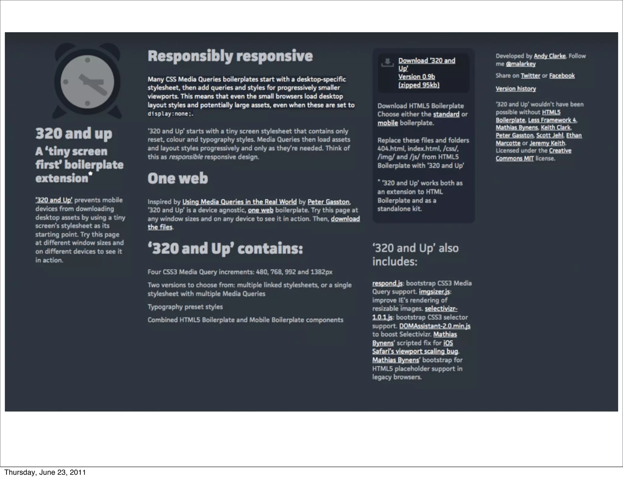 Thursday, June 23, 2011
 