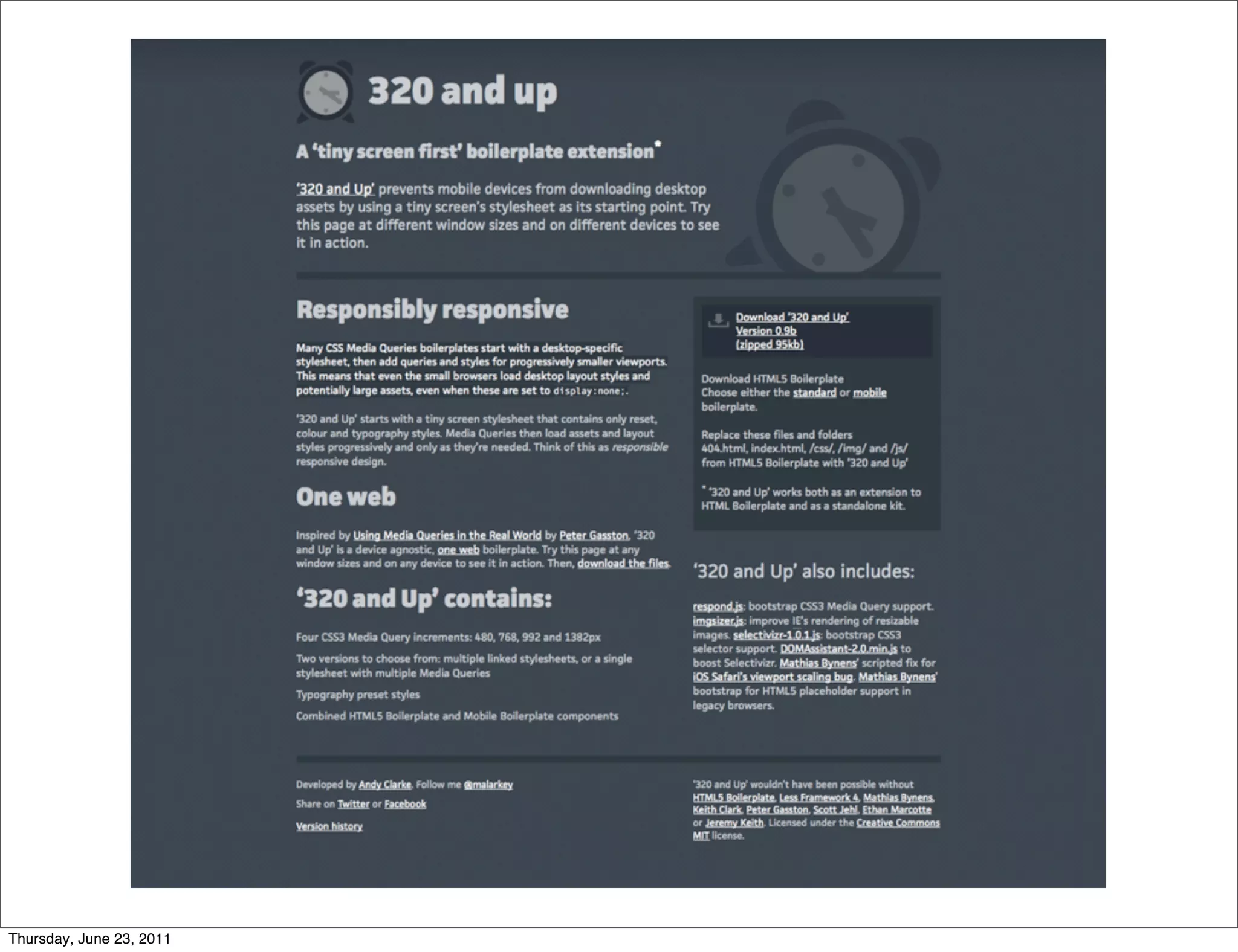 Thursday, June 23, 2011
 