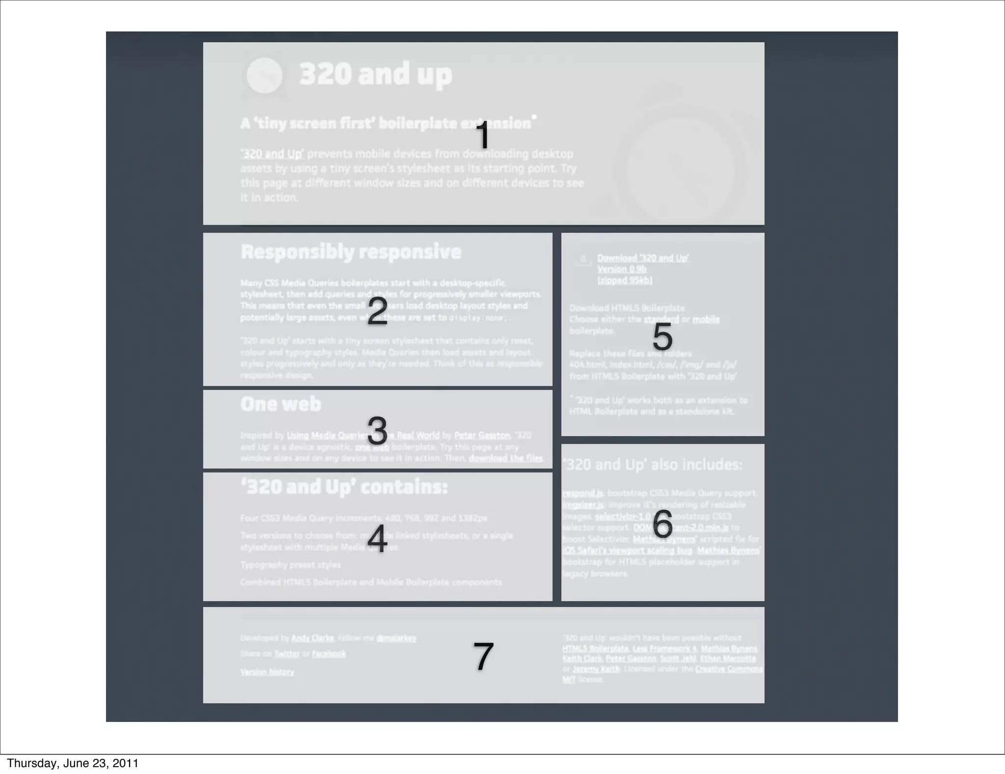 1



                          2
                                  5

                          3

                          4       6


                              7

Thursday, June 23, 2011
 