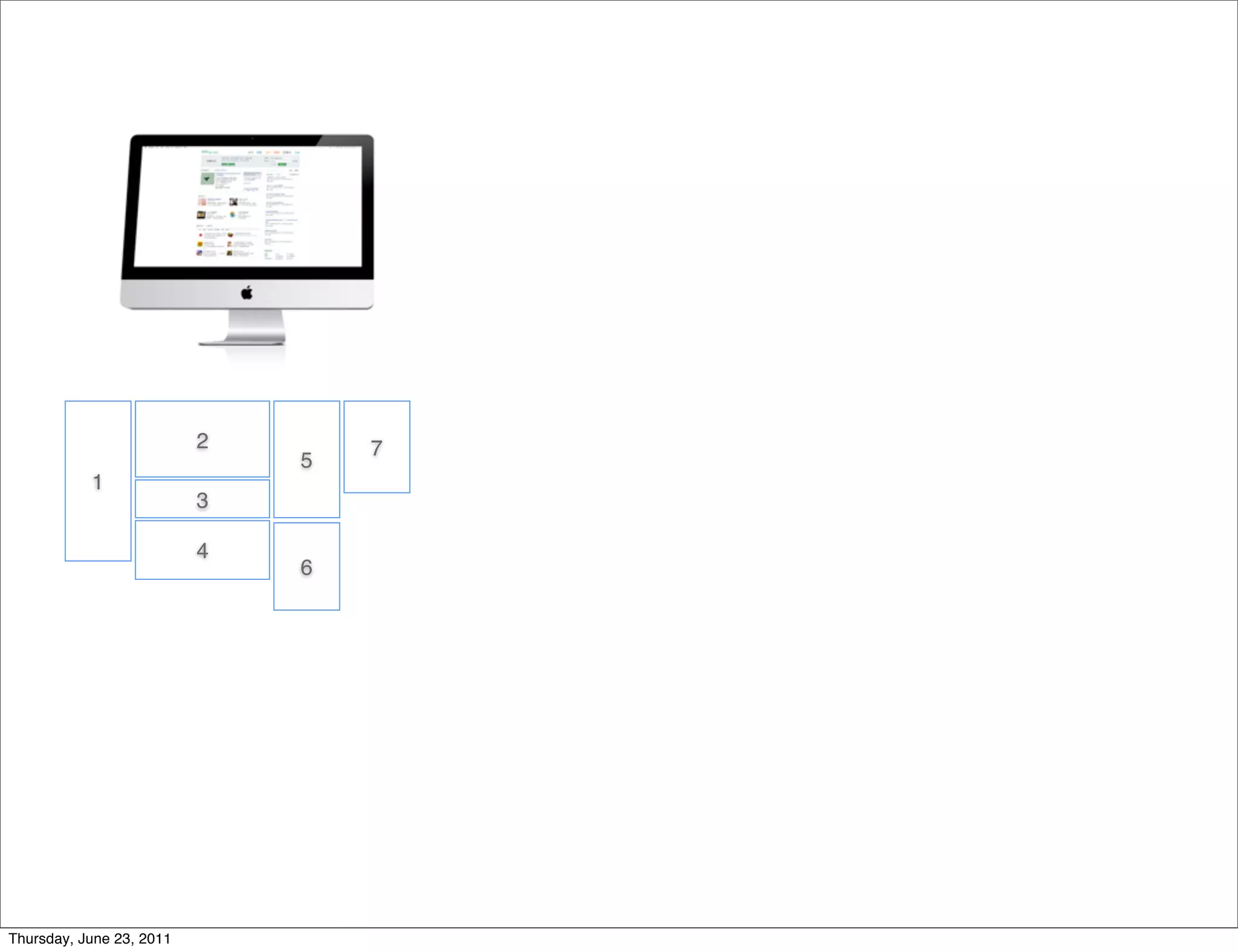 2       7
                              5
           1
                          3

                          4
                              6




Thursday, June 23, 2011
 