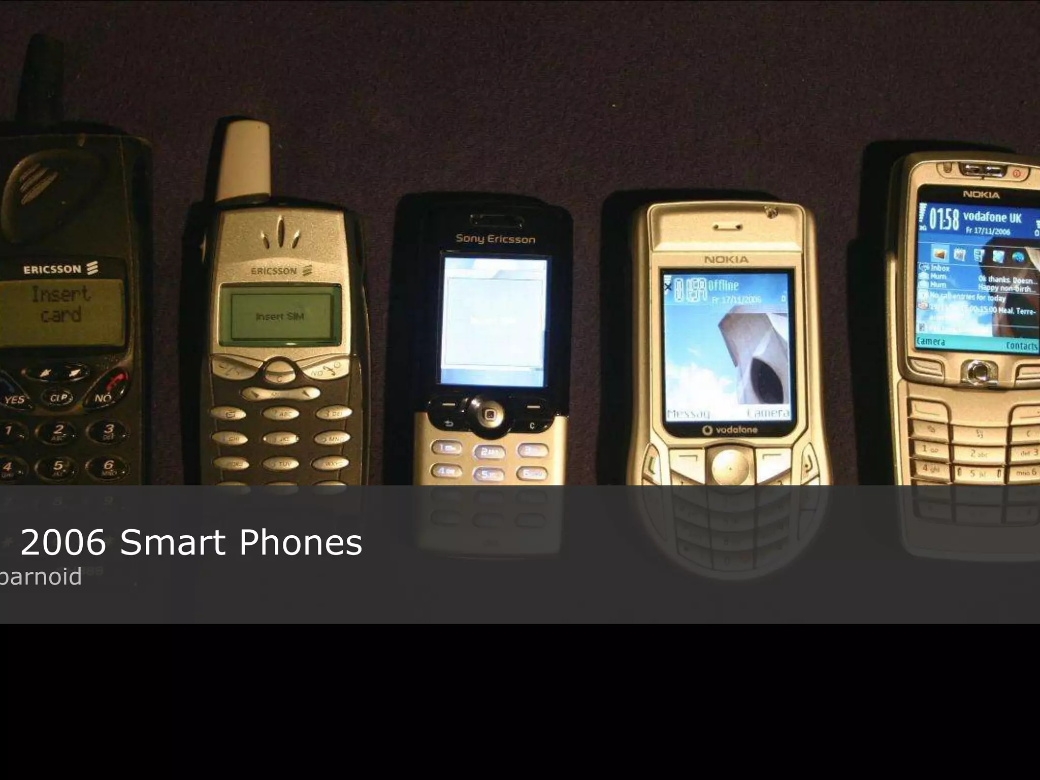 Title Flickr: photographer 2006 Smart Phones Flickr: barnoid 