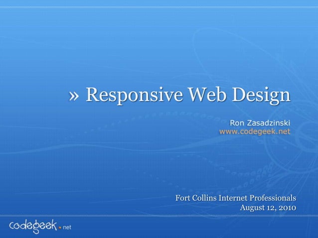 Responsive Web Design | PPT