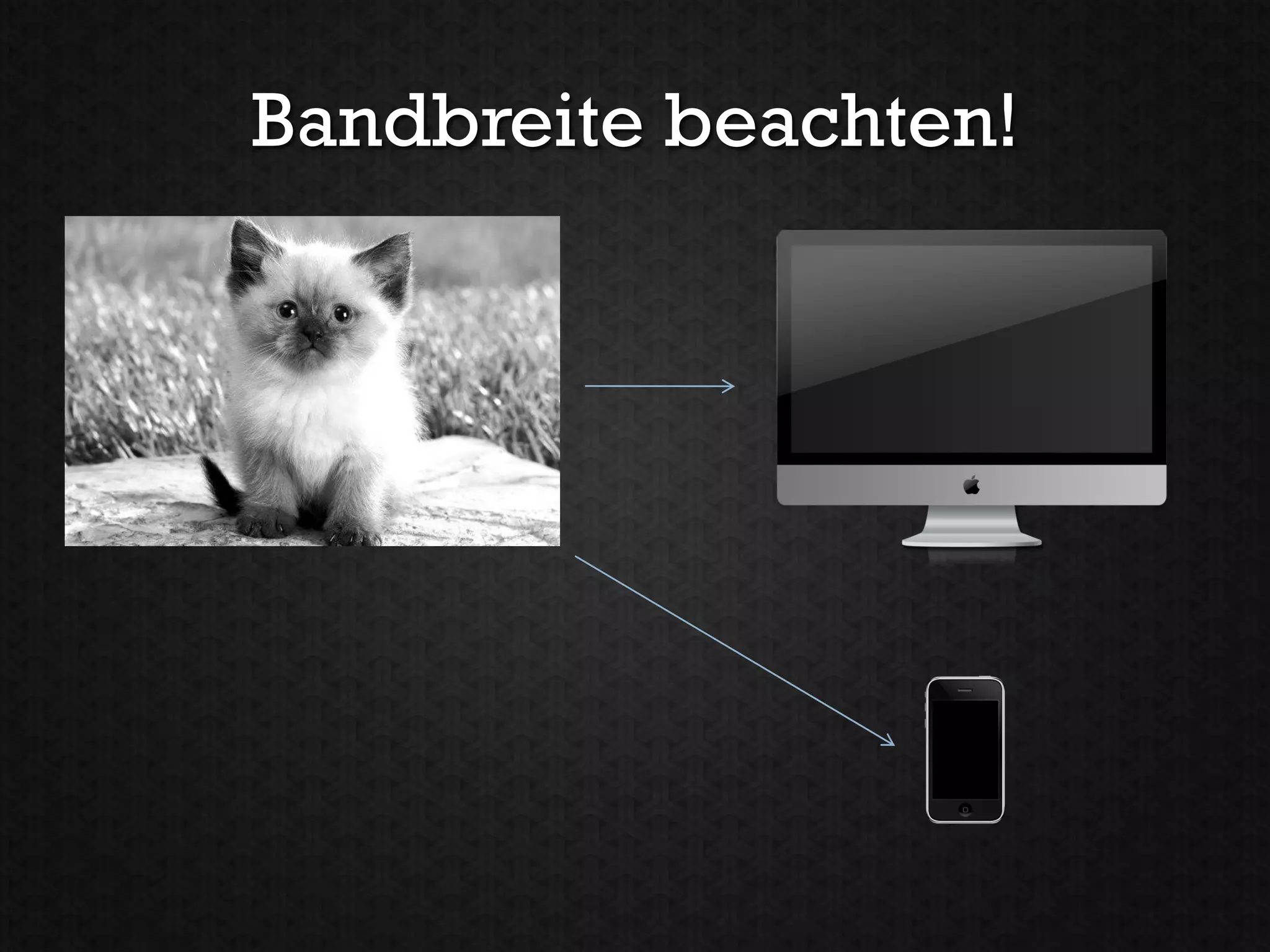 Bandbreite beachten!
 