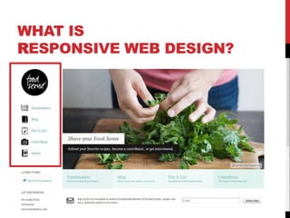 WHAT IS
RESPONSIVE WEB DESIGN?

 