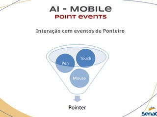 AI - Mobile
point events
Interação com eventos de Ponteiro
 