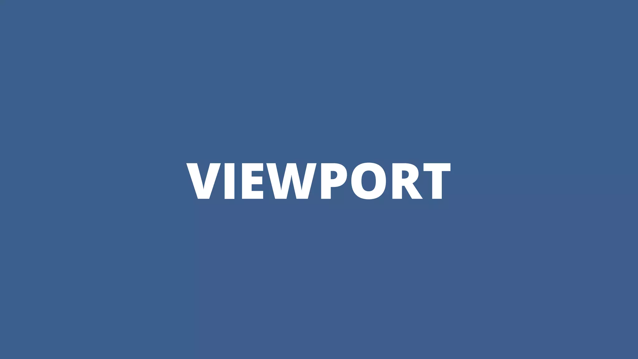 VIEWPORT
 