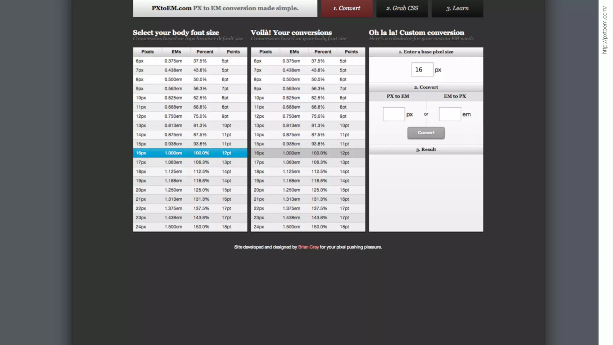 http://pxtoem.com/
 