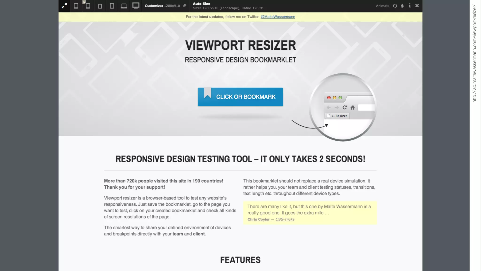 http://lab.maltewassermann.com/viewport-resizer/
 