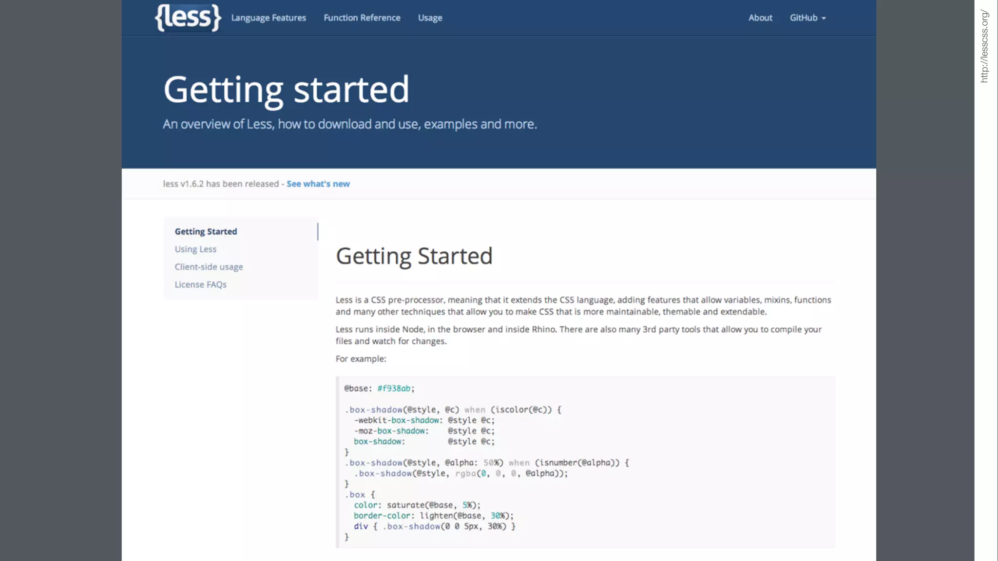 http://lesscss.org/
 