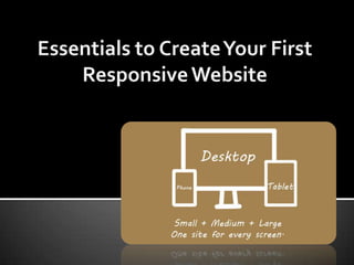 Responsive web designing ppt(1) | PPTX