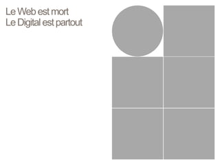 5 
Le Web est mort 
Le Digital est partout 
 