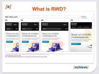 What is RWD?
 
