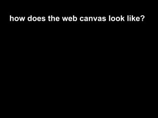 how does the web canvas look like?
 